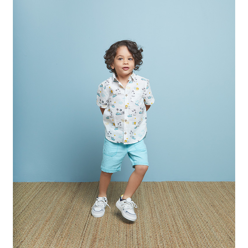 Chemise manches courtes imprimé Jungle beach pour garçon  Additional Chemise manches courtes imprimé Jungle beach pour garçon