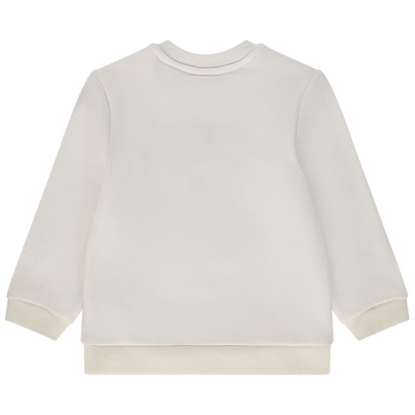 Φούτερ molleton με patchs bouclettes για bebe κορίτσι 