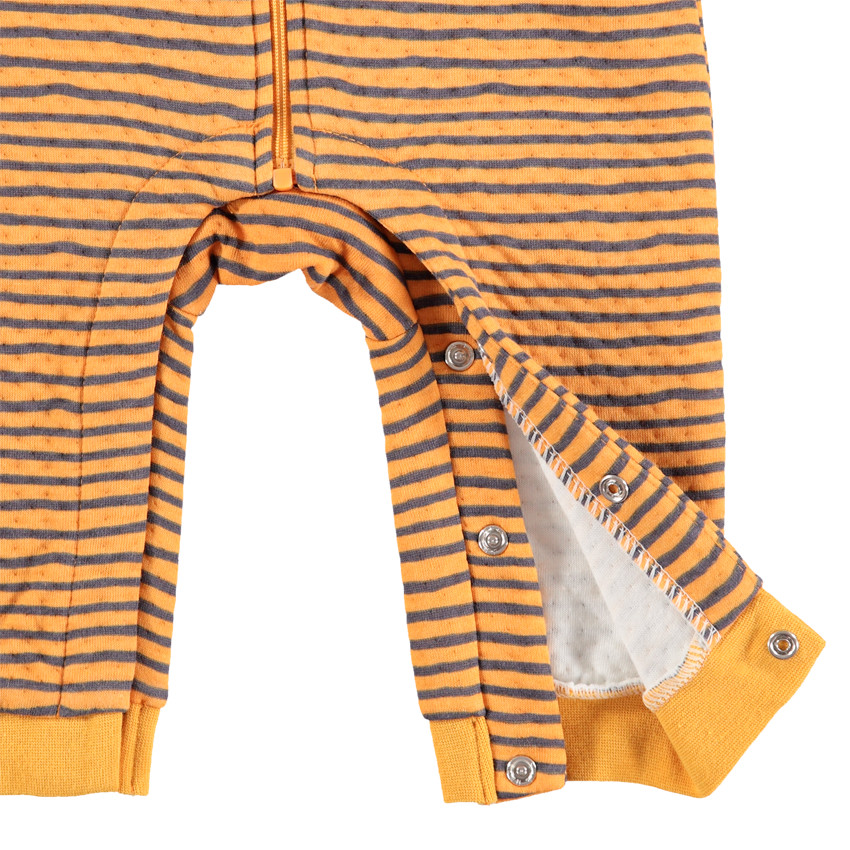 Μακρυμάνικο ολόσωμο φορμάκι με ρίγες και στάμπα τίγρη  Additional Μακρυμάνικο ολόσωμο φορμάκι με ρίγες και στάμπα τίγρη