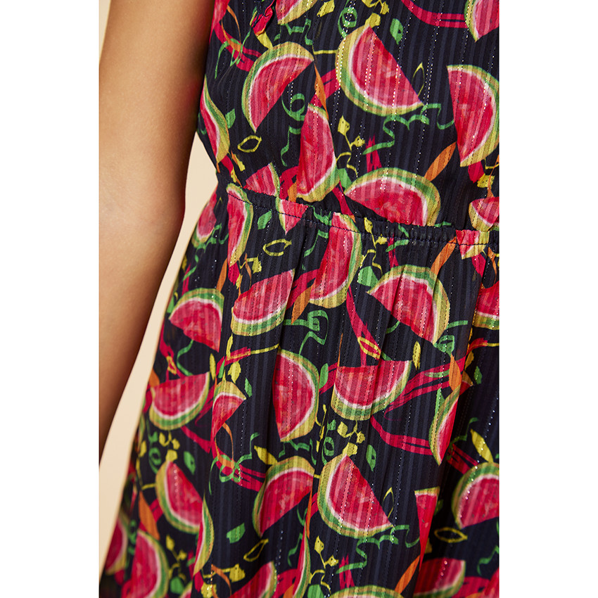 Φόρεμα υφασμάτινο με φαντεζί πλάτη για κορίτσι  Additional Φόρεμα υφασμάτινο με φαντεζί πλάτη για κορίτσι