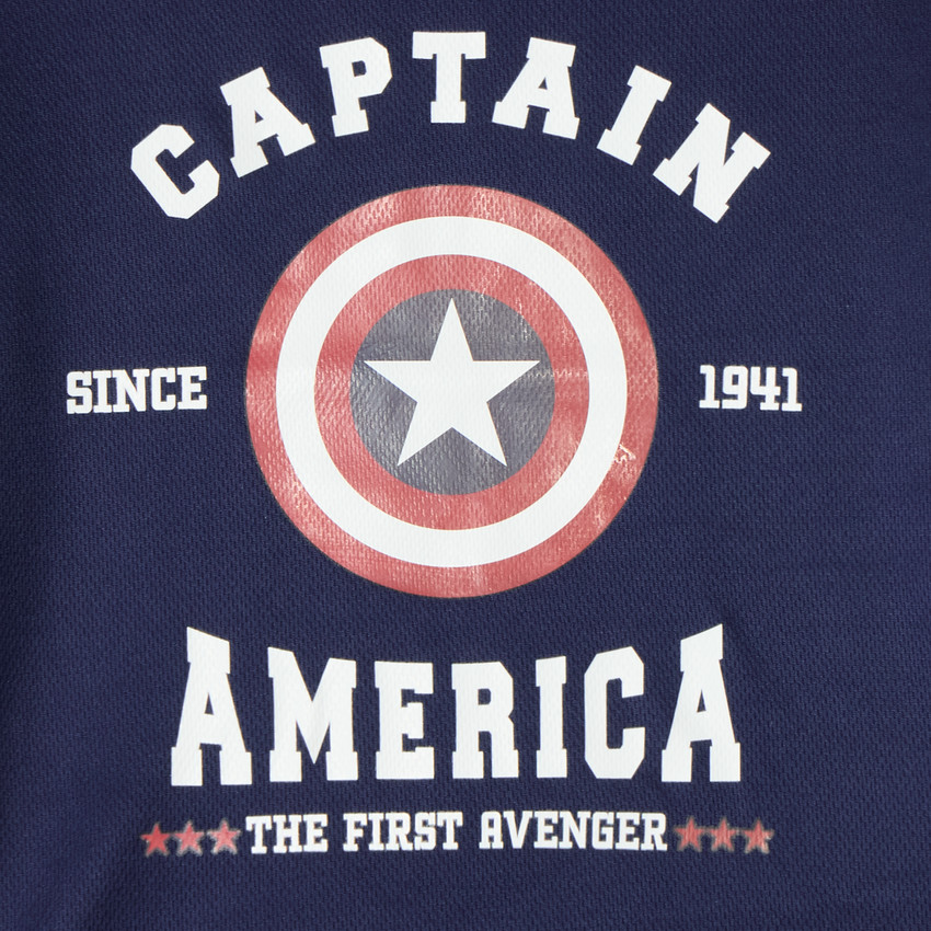 T-shirt à manches longues pour garçon Captain America Marvel Disney 