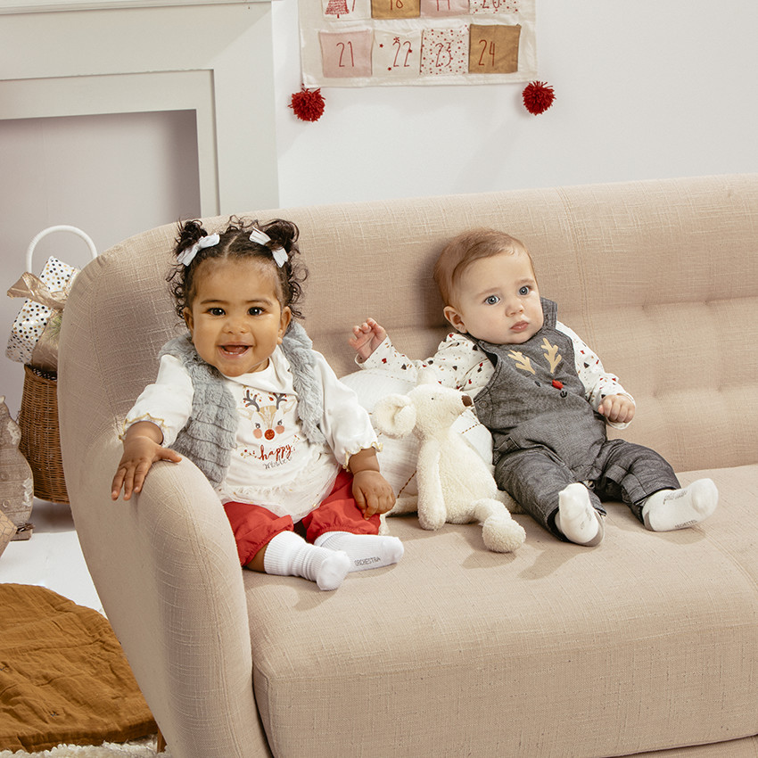 Ensemble 3 pièces avec gilet, tunique et pantalon 