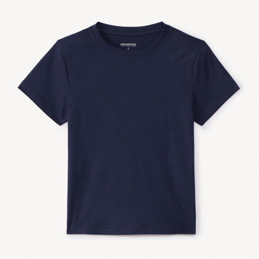 T-shirt κοντομάνικο μονόχρωμο βαμβακερό για αγόρι Main T-shirt κοντομάνικο μονόχρωμο βαμβακερό για αγόρι