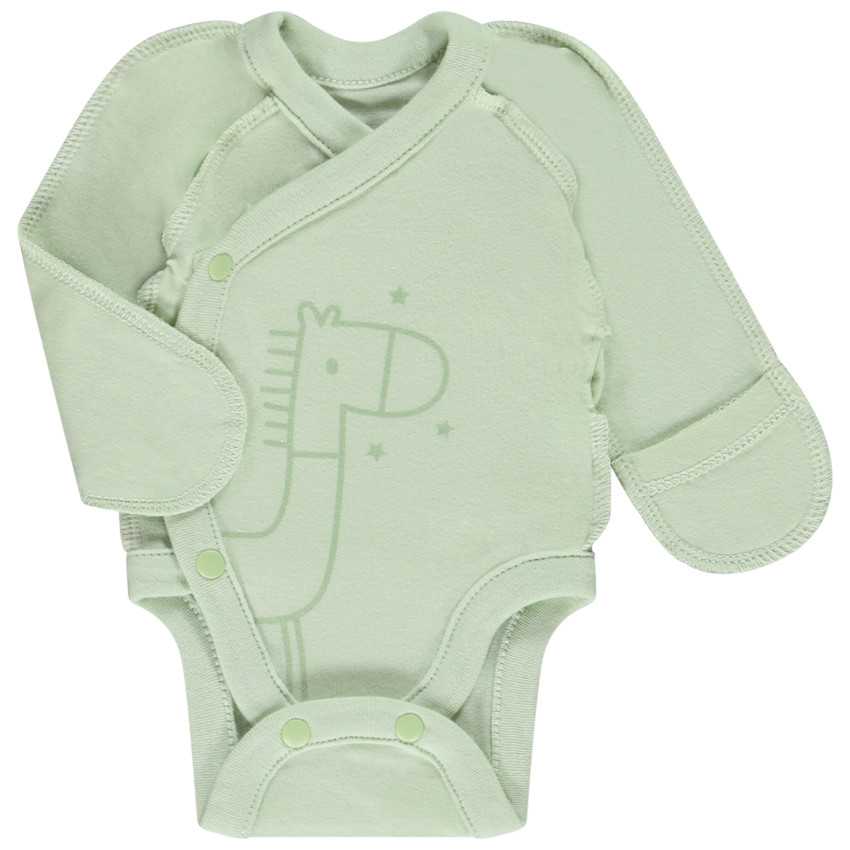 Σετ από 5 μακρυμάνικα κορμάκια jersey για πρόωρο μωρό 