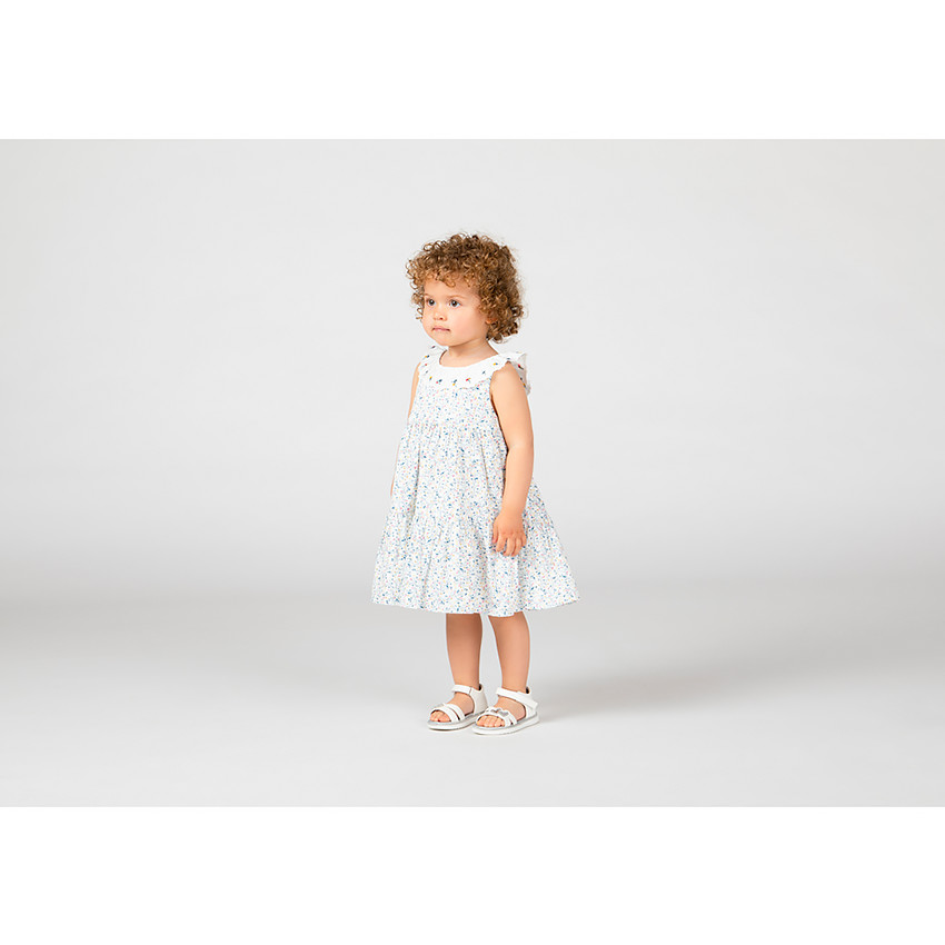Robe sans manches col volanté et imprimé fleuri pour bébé fille  Additional Robe sans manches col volanté et imprimé fleuri pour bébé fille