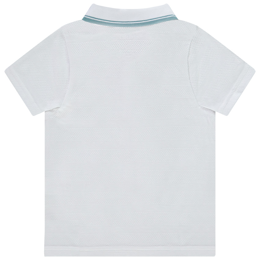 Πόλο κοντομάνικο με φαντεζί σχέδιο για bebe αγόρι 