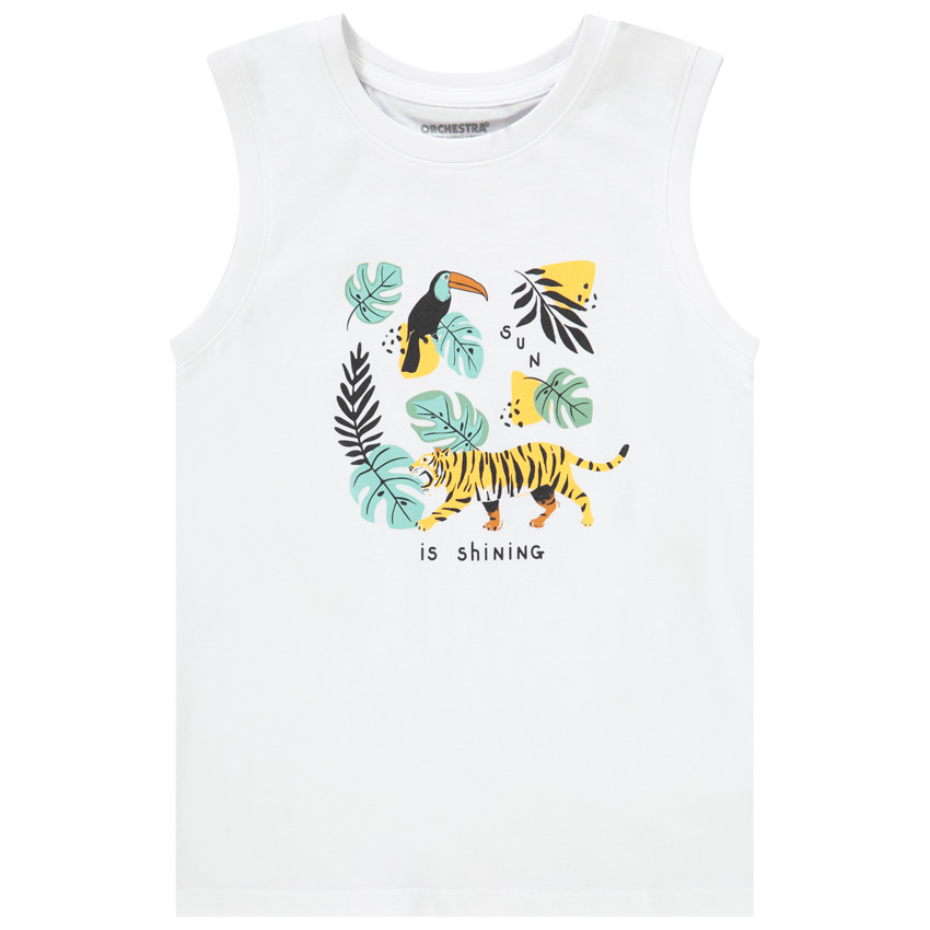 D bardeur en jersey print fantaisie pour gar on