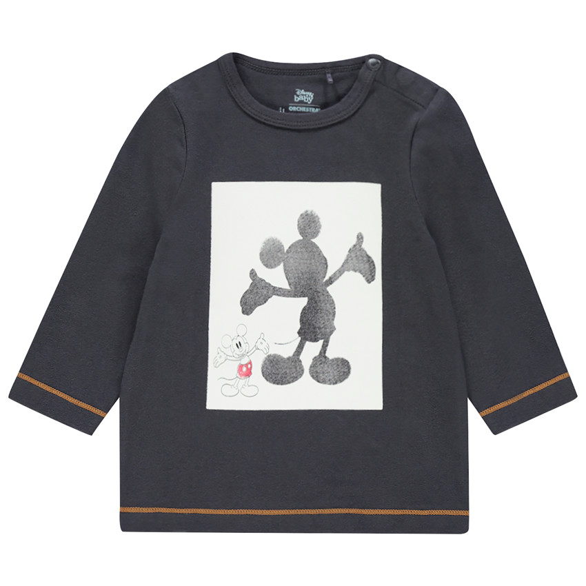 T-shirt manches longues en coton print Mickey Disney 