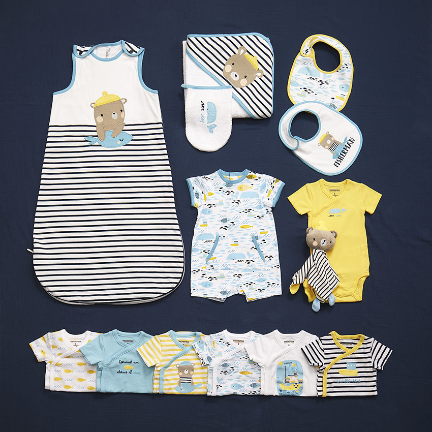 Combi κοντό από jersey με φαντεζί σχέδιο για bebe αγόρι  Additional Combi κοντό από jersey με φαντεζί σχέδιο για bebe αγόρι