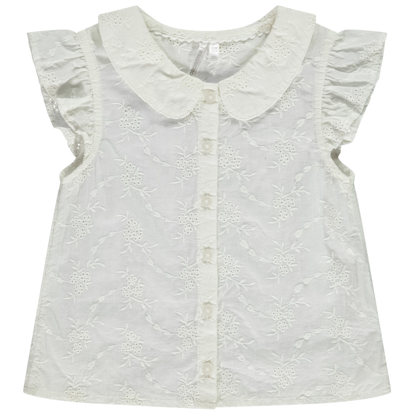 Μπλούζα από broderie anglaise για bebe κορίτσι 