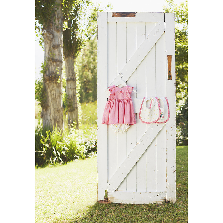 Σύνολο 2 τμχ. φόρεμα + bloomer με σχέδιο για μωρό κορίτσι 