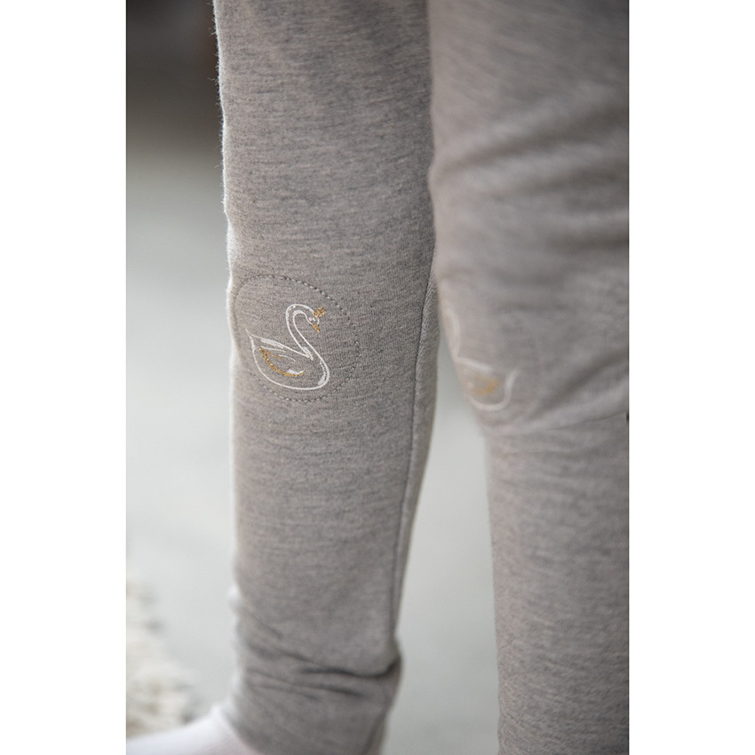 Σετ τουνίκ και κολάν με στάμπα Swan για bébé κοριτσι 