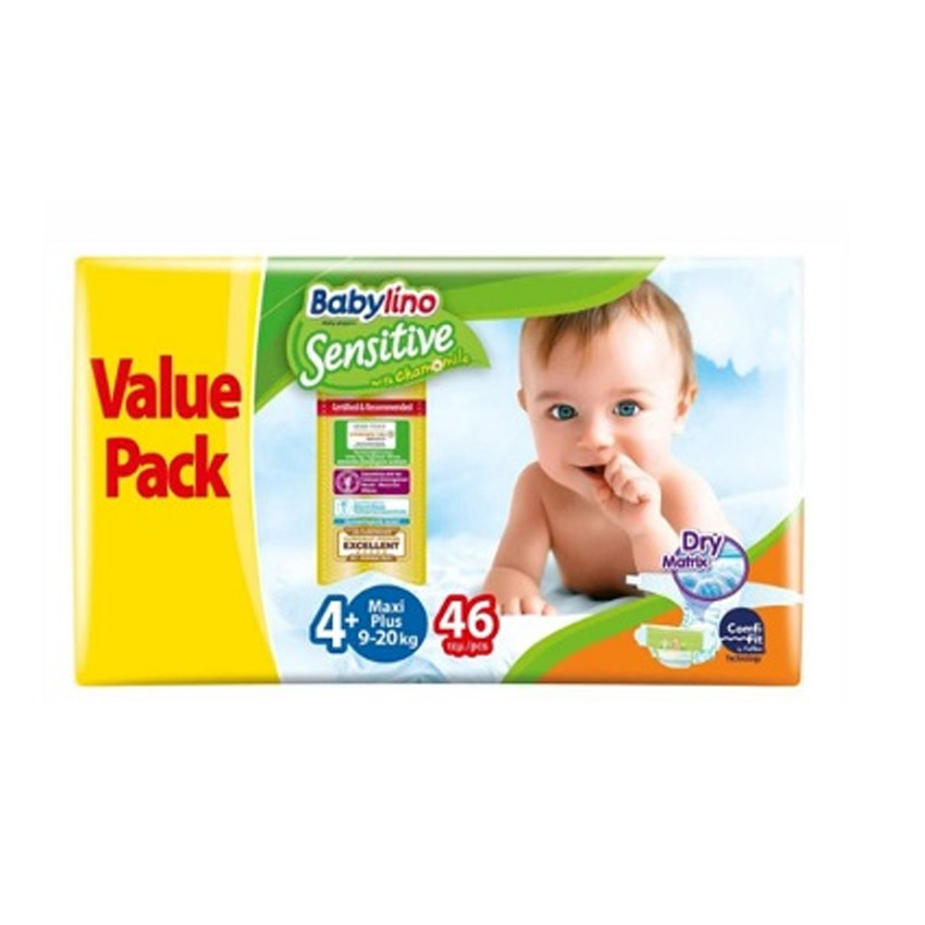 Babylino Παιδικές Πάνες Sensitive 4+ 44τεμ. 