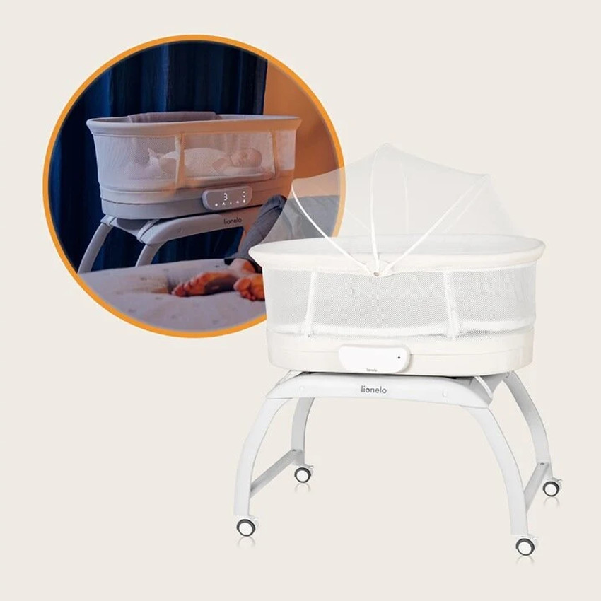 Hλεκτρικό Λίκνο με Ενσωματωμένη Ζυγαριά Coral White Lionelo  