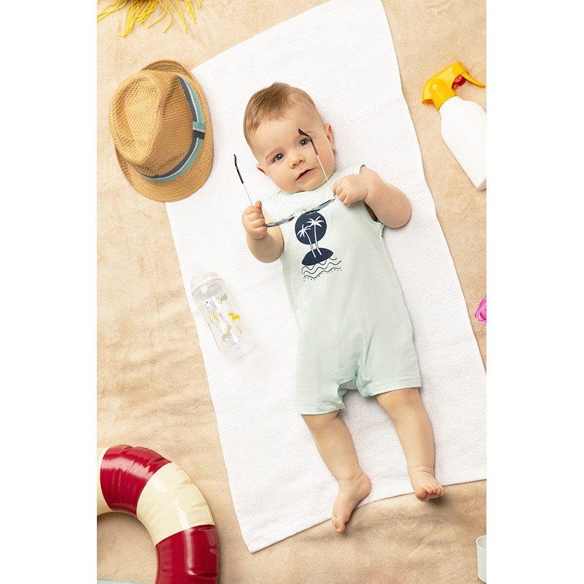 Combi κοντό σχέδιο νησί για bebe αγόρι 