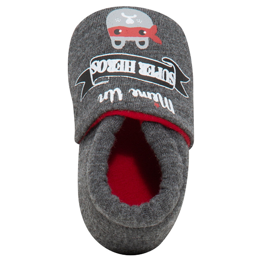 Χαμηλά παντοφλάκια με στάμπα αρκουδάκι με μάσκα 