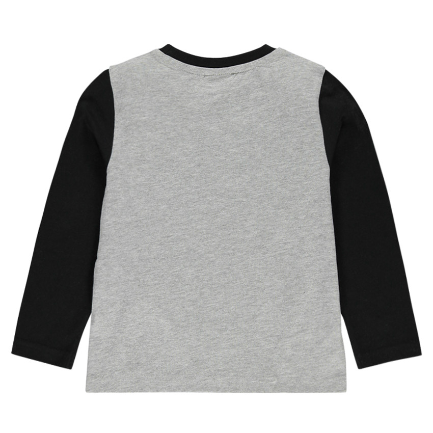 Tee-shirt manches longues contrastées print Minion  