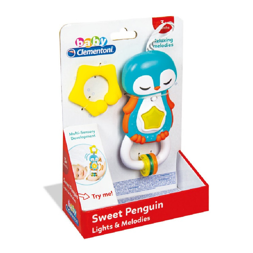 Βρεφικο Παιχνιδι Ηλεκτρ. Κουδουνιστρα Πιγκουινος CLEMENTONI 