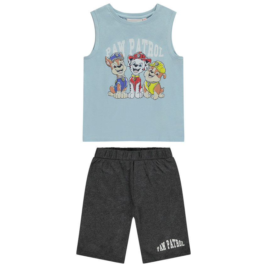 "Σετ κοντής πιτζάμας με σχέδια Pat