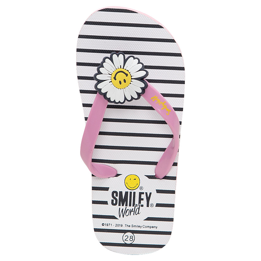 Ριγέ σαγιονάρες με μαργαρίτα Smiley  Additional Ριγέ σαγιονάρες με μαργαρίτα Smiley