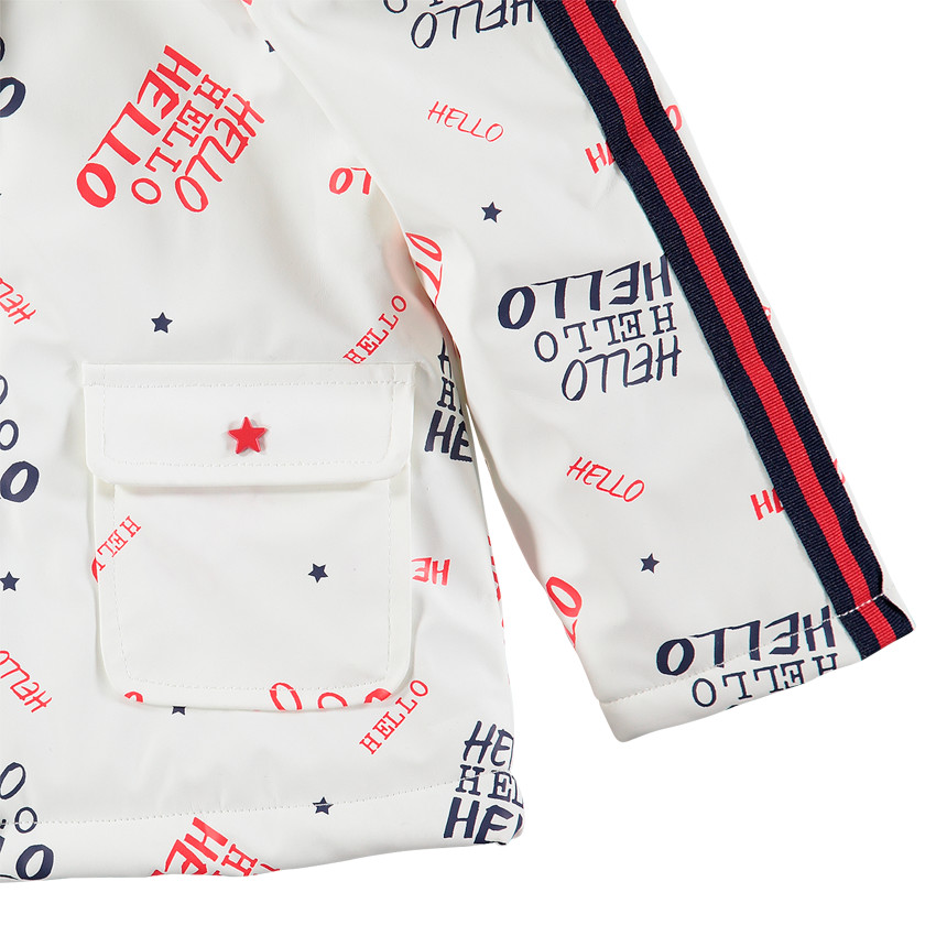 Εμπριμέ αδιάβροχο παρκά με επένδυση από sherpa 