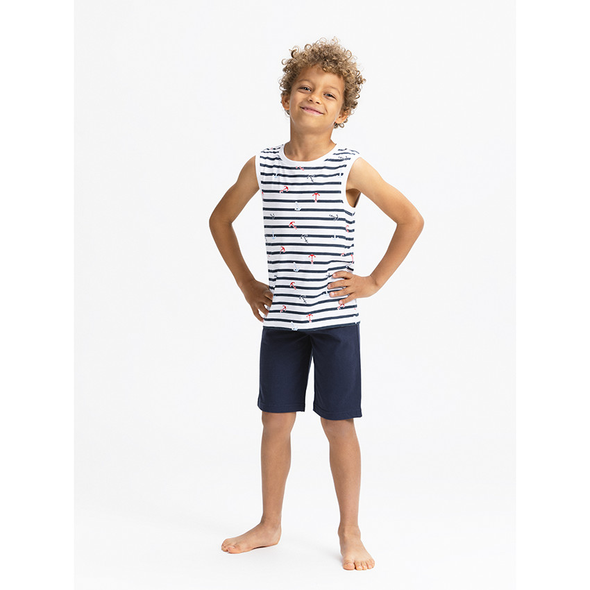 Σετ από 3 Πιτζάμες 2 κομμάτια jersey για αγόρι 