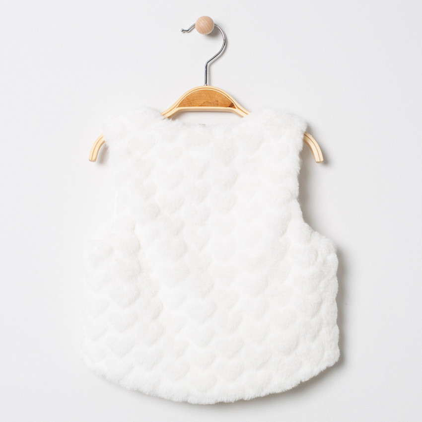 Gilet serveur en fausse fourrure 