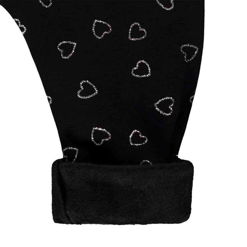 Φόρμα jogging με σχέδιο καρδιές με glitter για bebe κορίτσι 