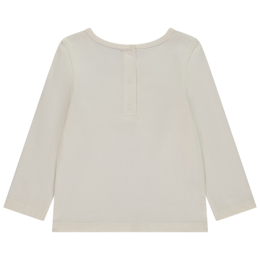 T-shirt μακρυμάνικο με φαντεζί σχέδιο και γκλίτερ για μωρό κορίτσι 