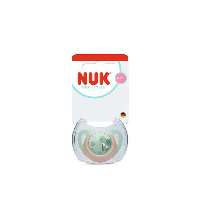 Πιπίλα Σιλικόνης First Choice Soft 6-18m Turtle Nuk  