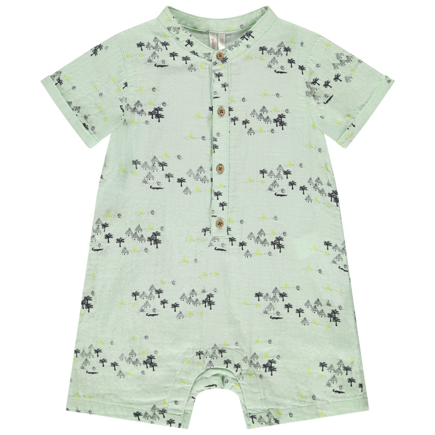 Σαλοπέτα κοντή με σχέδιο σαβάνας για μωρό αγόρι 