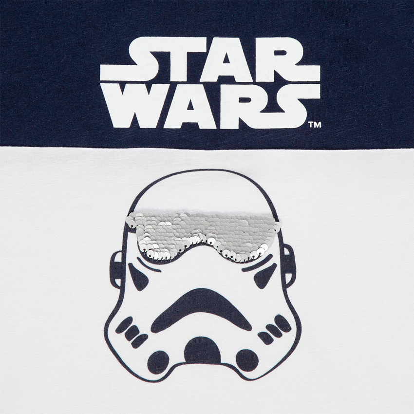 T-shirt κοντομάνικο με οργανικό βαμβάκι σχέδιο Star Wars παγιέτες μαγικές Main T-shirt κοντομάνικο με οργανικό βαμβάκι σχέδιο Star Wars παγιέτες μαγικές