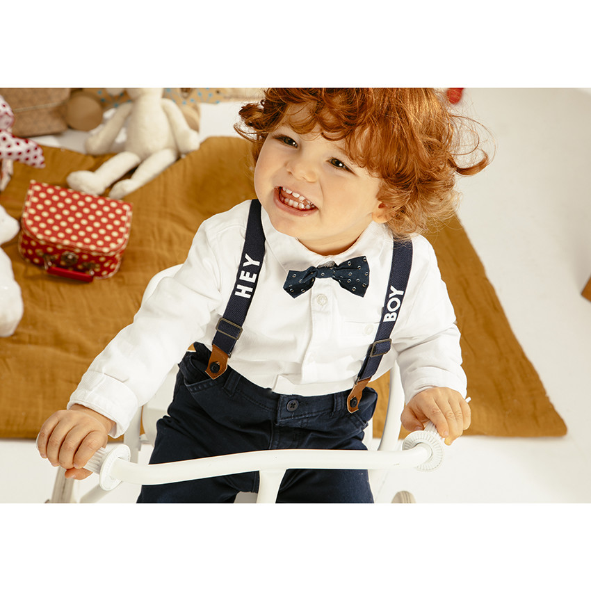 Chemise blanche à noeud papillon amovible  Additional Chemise blanche à noeud papillon amovible