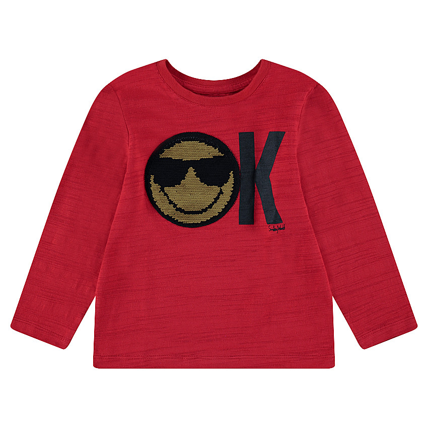 Μακρυμάνικη μπλούζα ζέρσεϊ με «μαγικές» πούλιες ©Smiley 