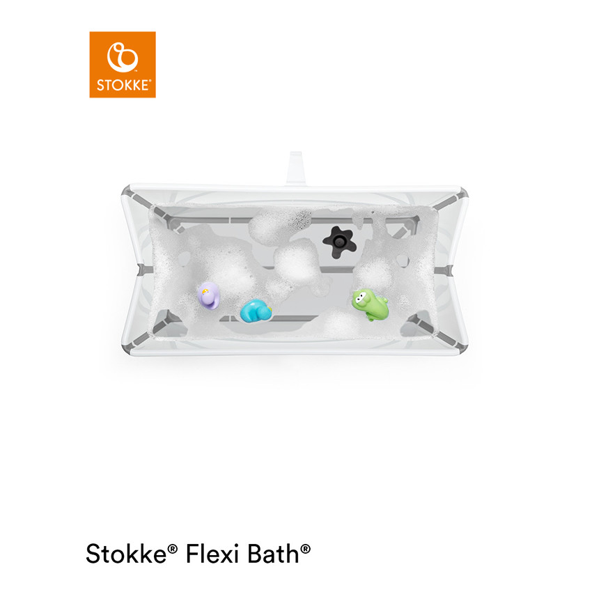 Μπανιέρα Flexi Bath Με Θερμοευαίσθητη Βαλβίδα - Λευκό Stokke  