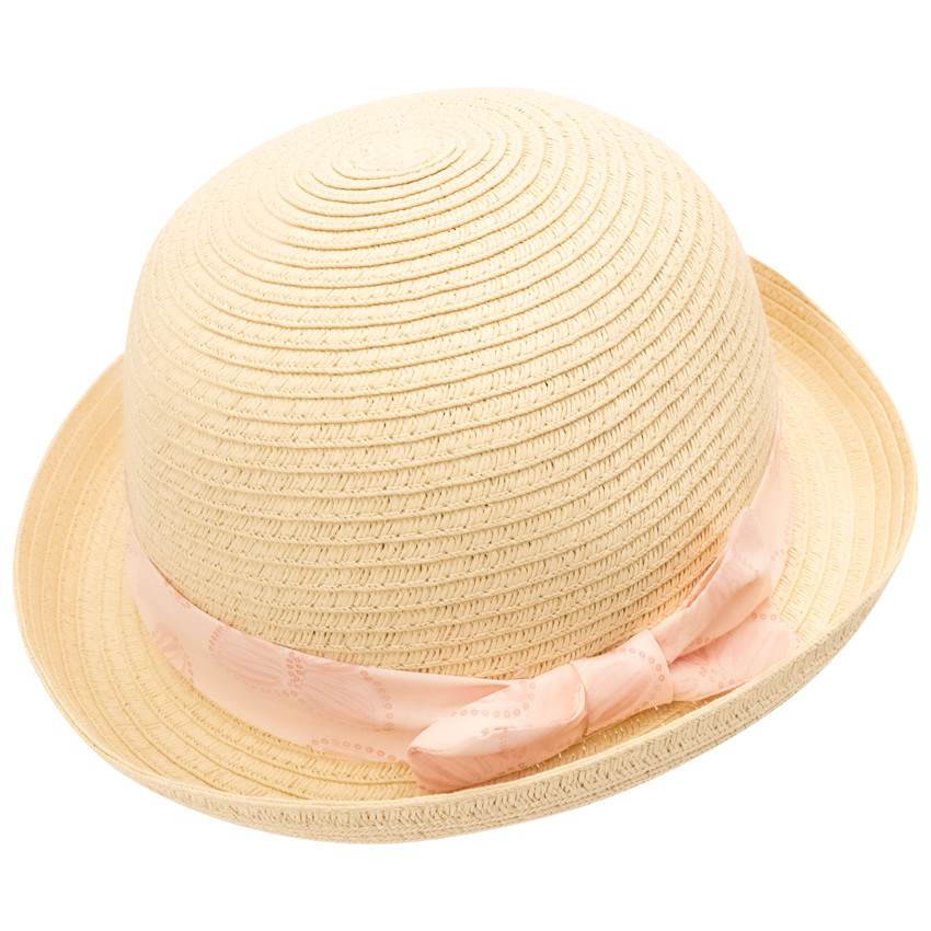 Chapeau melon avec galon papillons pour bébé fille  Additional Chapeau melon avec galon papillons pour bébé fille
