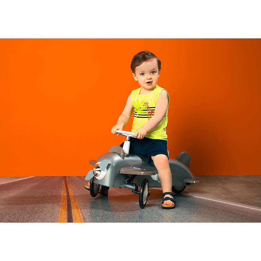 Αμάνικο πλεκτό μπλουζάκι με ριγέ σχέδιο για μωρό αγόρι 