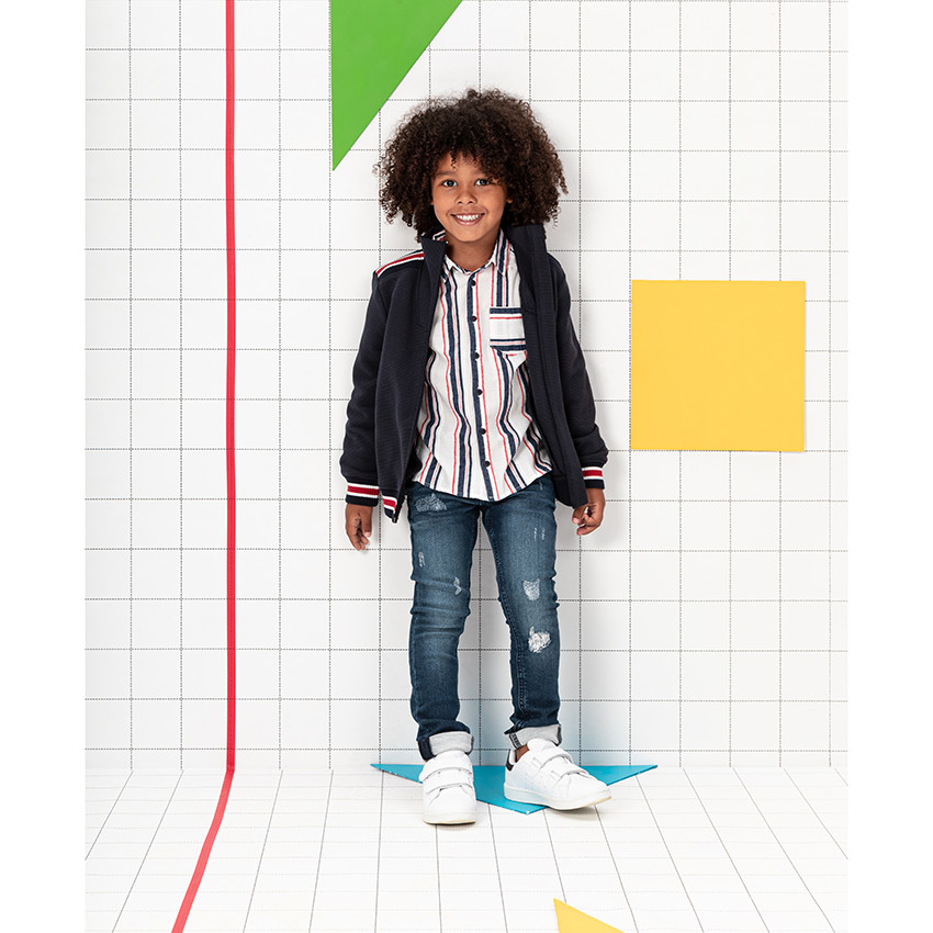 Ζακέτα molleton ottoman με badge  