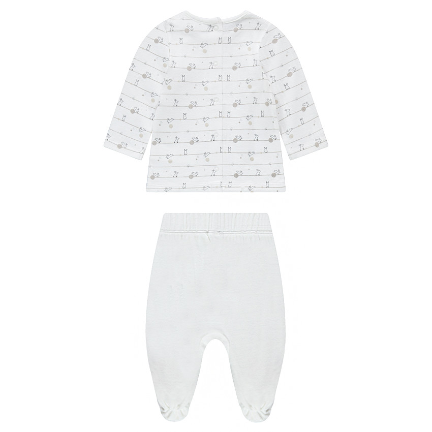 Πιτζάμα με εμπριμέ ζέρσεϊ μπλούζα και μονόχρωμο βελουτέ παντελόνι  Additional Πιτζάμα με εμπριμέ ζέρσεϊ μπλούζα και μονόχρωμο βελουτέ παντελόνι