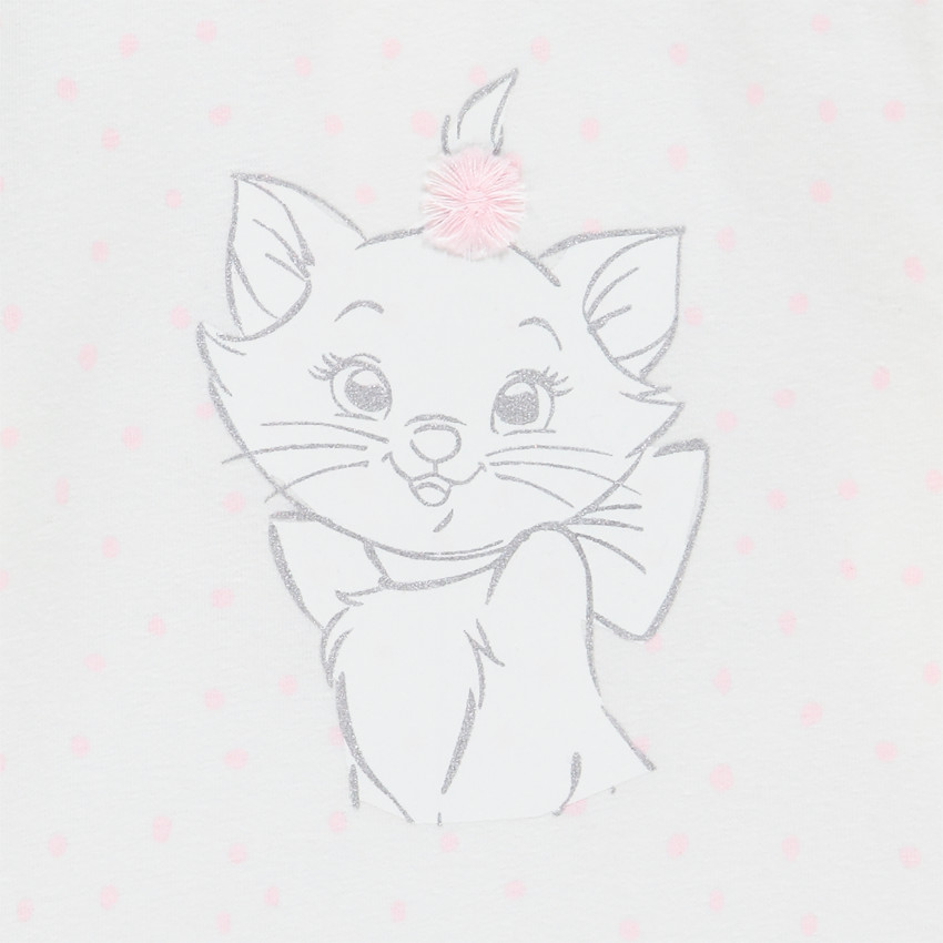 T-shirt μακρυμάνικο με οργανικό βαμβάκι σχέδιο Marie Disney 