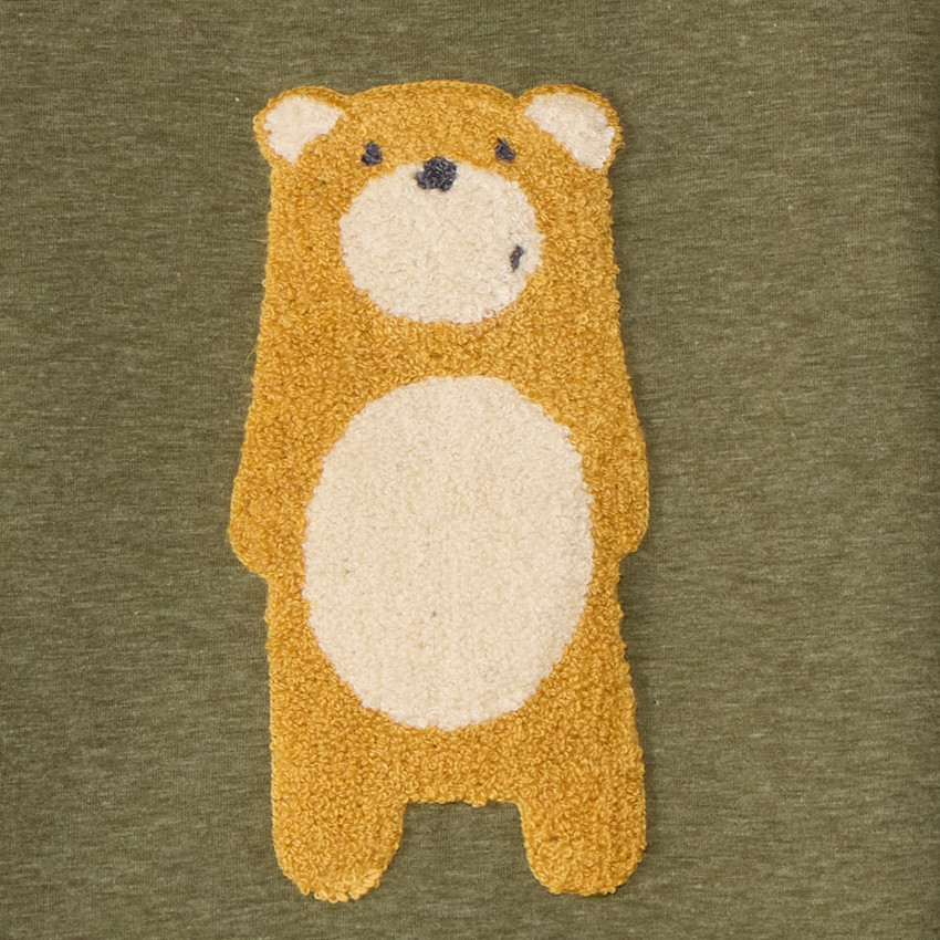 Sweat molleton avec broderie loop animal pour bébé garçon  