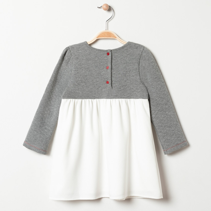 Φόρεμα μακρυμάνικο σχέδιο Chaperon rouge για bebe κορίτσι 