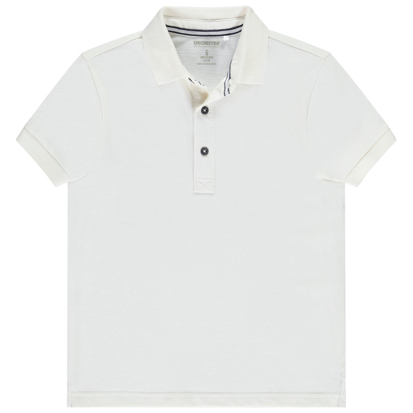 Πολο κοντομάνικο μονόχρωμο για αγόρι 