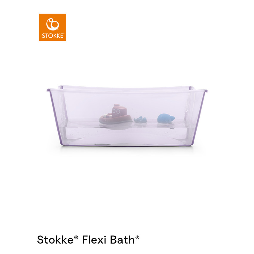 Πτυσσόμενη μπανιέρα Flexi Bath lavender για μωρά 0 έως 4 ετών με αντιολισθητική βάση 