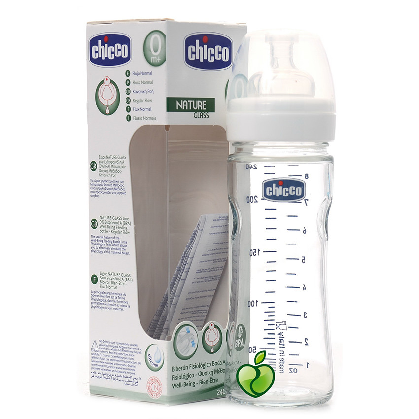   Γυάλινο μπιμπερό  240 ml - Nature Glass  