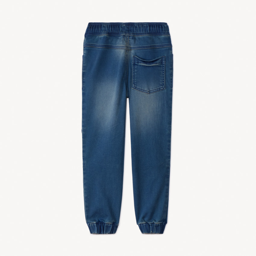 Τζιν jogger με εφέ ξεθωριασμένου για αγόρι 