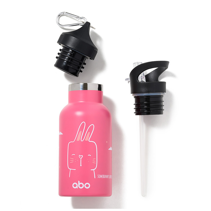 Παιδικο Παγουρι Θερμος Abottle Somebunny Loves You Με Εξτρα Πωμα - 350Ml 