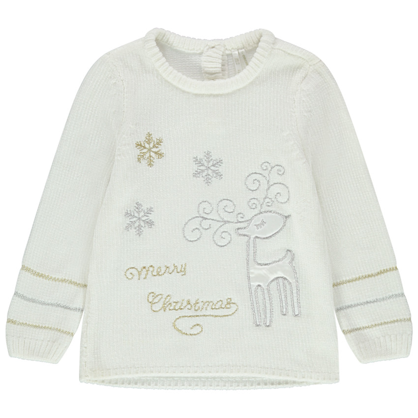 Pull en maille à motif esprit Noël  