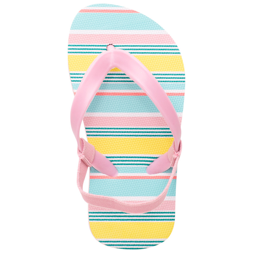 Σανδάλια με πολύχρωμες ρίγες για κορίτσι 