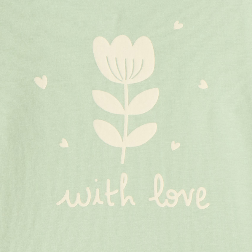 T-shirt à manches longues avec imprimé fantaisie pour bébé fille 